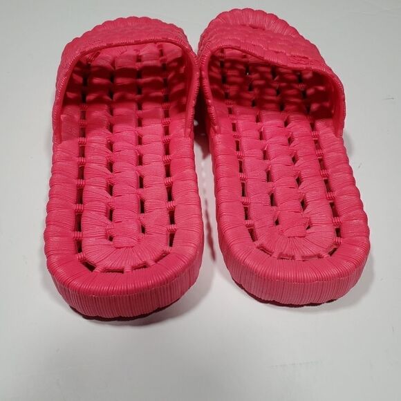 TECS Women's Pink Slides Flip-flops. - Picture 4 of 7